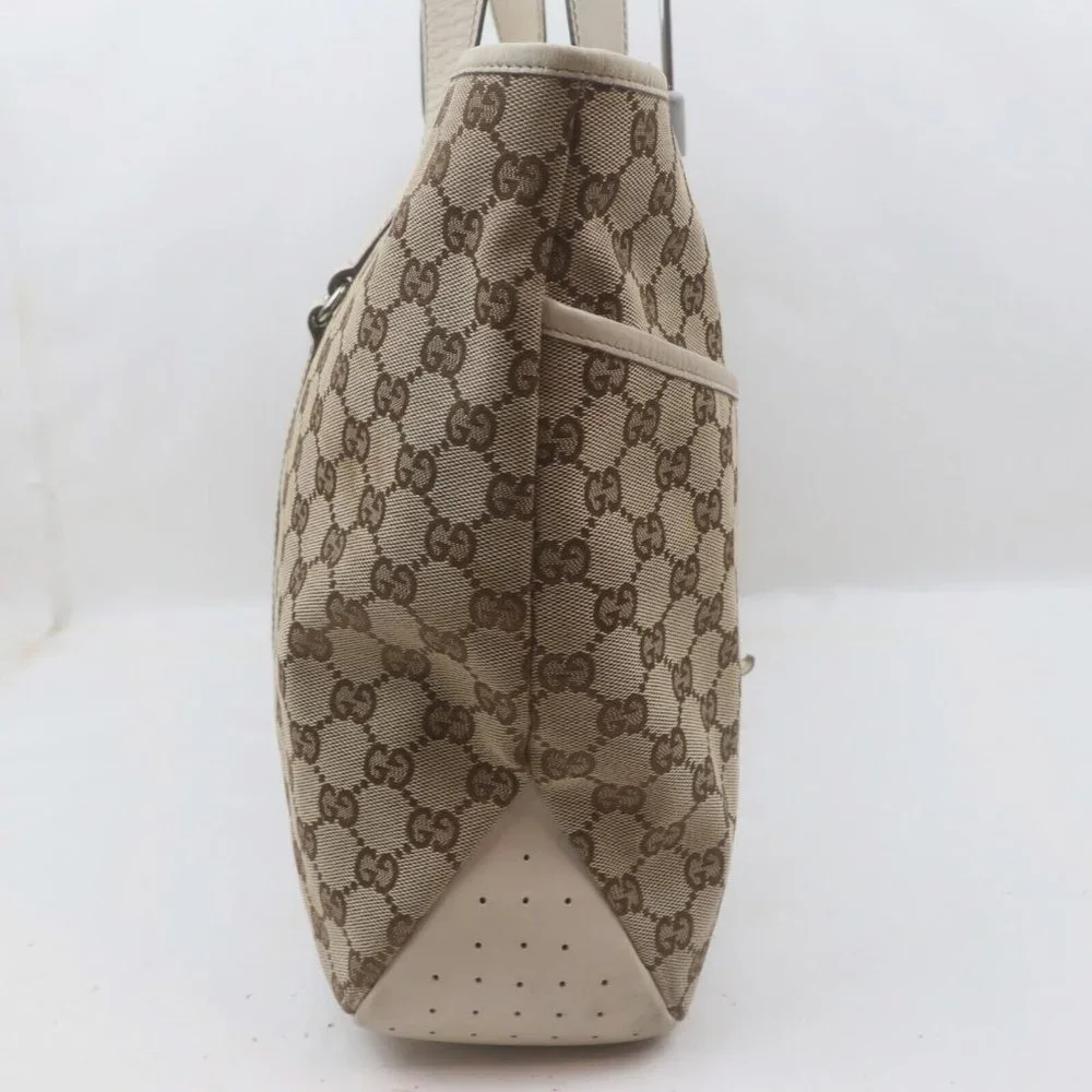 Gucci Tote Bag Brown Canvas - Picture 7 of 13